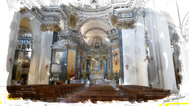 Digital Arts titled "Eglise Sainte Repar…" by Jamy Delpias, Original Artwork