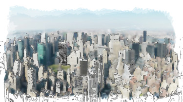 Digital Arts titled "Manhattan New-York…" by Jamy Delpias, Original Artwork