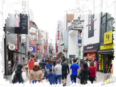 Digital Arts titled "Rue de Shibuya - To…" by Jamy Delpias, Original Artwork