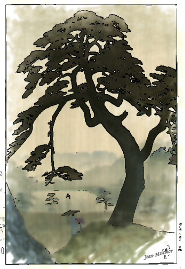 Digital Arts titled "Shiro Kasamatsu - K…" by Jamy Delpias, Original Artwork, Digital Painting