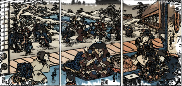 Arts numériques intitulée "Toyokuni III - Pays…" par Jamy Delpias, Œuvre d'art originale, Peinture numérique
