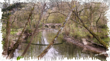 Digital Arts titled "Le Vieux Pont de Bo…" by Jamy Delpias, Original Artwork, Digital Painting