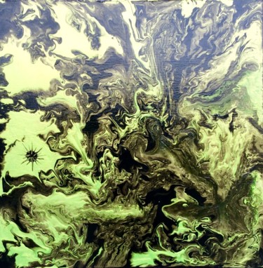 Peinture intitulée "le fluide" par Mathieu Delprat, Œuvre d'art originale