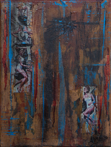 Schilderij getiteld "SUN BATHING 1" door Alessandro De Mariassevich, Origineel Kunstwerk, Acryl