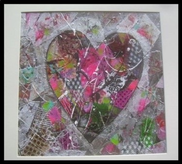 Peinture intitulée "Coeur" par Demaria, Œuvre d'art originale