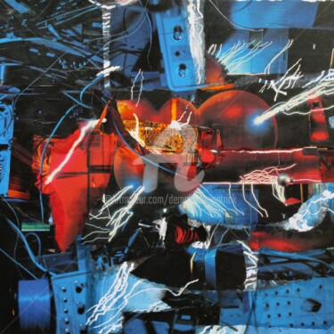 「R-325-Energie- foud…」というタイトルのコラージュ Patrick Demelenneによって, オリジナルのアートワーク, コラージュ
