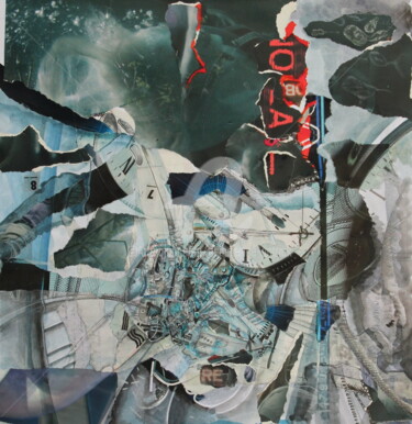 Collages getiteld "R-335 Les temps mod…" door Patrick Demelenne, Origineel Kunstwerk, Collages