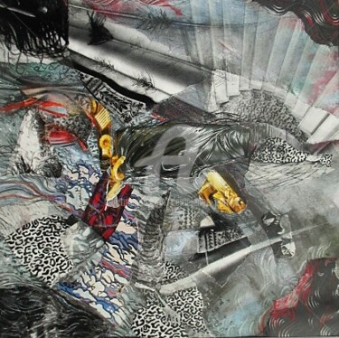 Collages titled "9 G-734" by Patrick Demelenne, Original Artwork, Collages