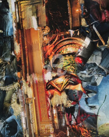Collages intitulée "R-347 Collage techn…" par Patrick Demelenne, Œuvre d'art originale, Collages