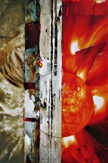 Collages intitulée "S- 481" par Patrick Demelenne, Œuvre d'art originale, Collages