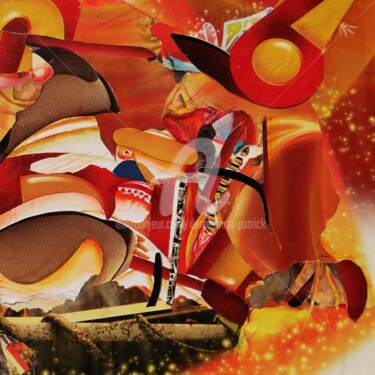 Collages titled "F 1696" by Patrick Demelenne, Original Artwork, Collages