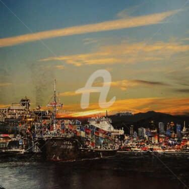 Collages titled "F 1706" by Patrick Demelenne, Original Artwork, Collages