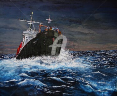Collages titled "F 1734 IONIAN" by Patrick Demelenne, Original Artwork, Collages