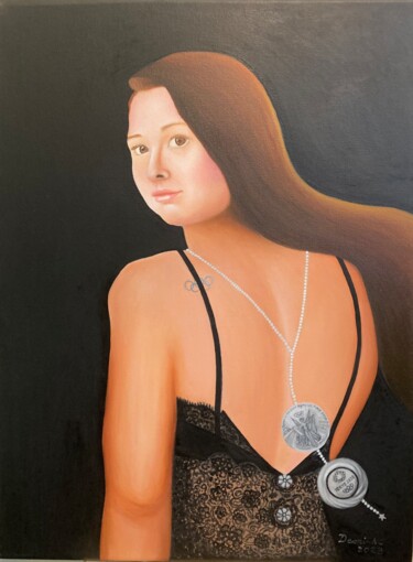 Malarstwo zatytułowany „何詩蓓Siobhan Bernadet…” autorstwa Demi Ng, Oryginalna praca, Olej