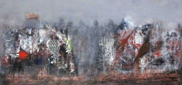 Malarstwo zatytułowany „Fragmentation” autorstwa Mohamed Demis, Oryginalna praca, Akryl
