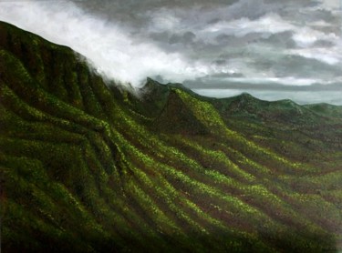 Pintura intitulada "Paisaje escocés, ól…" por Yolanda Molina Brañas (demonio), Obras de arte originais, Óleo