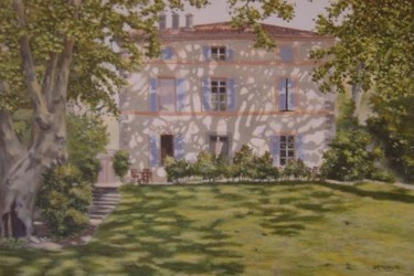 Malerei mit dem Titel "Château Mentonne" von Philippe Demory, Original-Kunstwerk, Andere