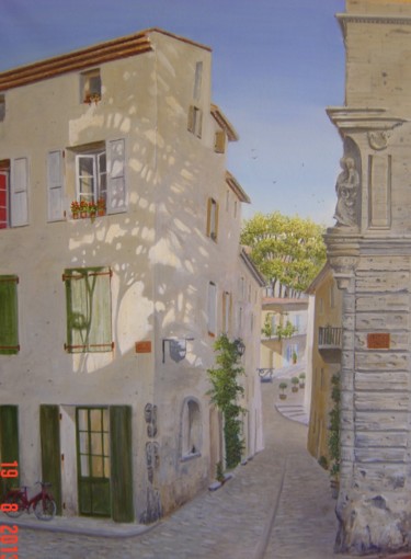 Peinture intitulée "Petite rue de CUCUR…" par Philippe Demory, Œuvre d'art originale, Autre