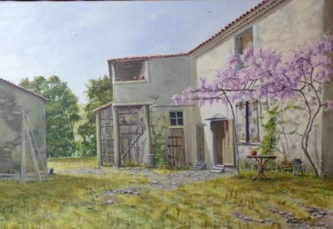 Painting titled "Le vieux mas" by Philippe Demory, Original Artwork, Acrylic
