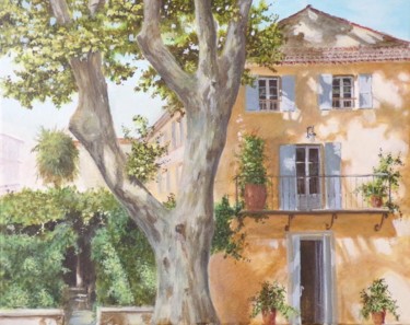 Painting titled "La petite Maison -…" by Philippe Demory, Original Artwork, Acrylic