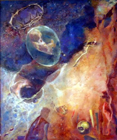 Картина под названием "embrion" - Xixa, Подлинное произведение искусства