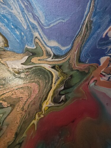 Pintura titulada "Lava rocks" por Deneen Campbell, Obra de arte original, Acrílico