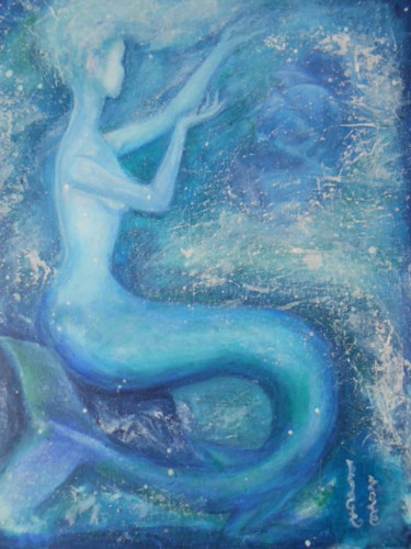 Peinture intitulée "Siren's song" par Dengiz Zolte, Œuvre d'art originale, Acrylique