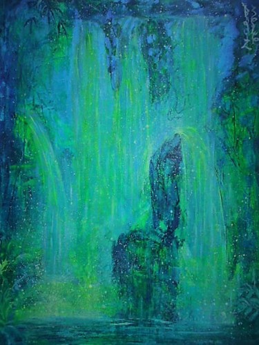 Painting titled "Memory of Eden." by Dengiz Zolte, Original Artwork, Acrylic