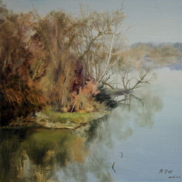 Painting titled "AUTUMN ROMANCE-YOU…" by Dengke Zhang, Original Artwork, Oil