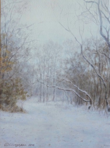 Peinture intitulée "Winter. acrylic pai…" par Denis Glindeman, Œuvre d'art originale, Autre