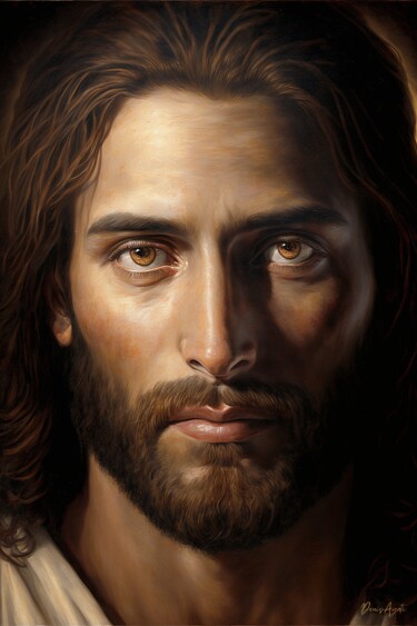 Arte digital titulada "Jesus Christ - Chri…" por Denis Agati, Obra de arte original, Imagen generada por IA