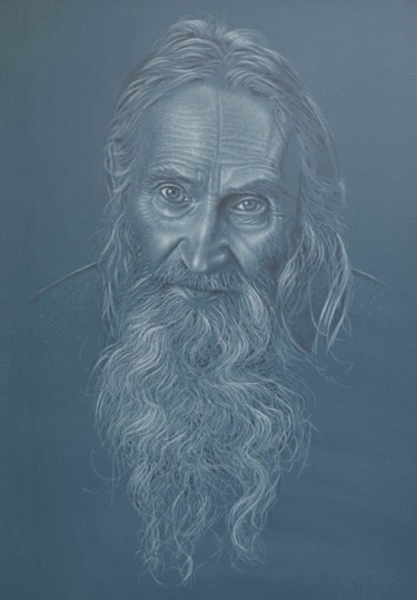 Painting titled "Elder Iliy  (Nozdri…" by Denis Alexandrov, Original Artwork, Acrylic