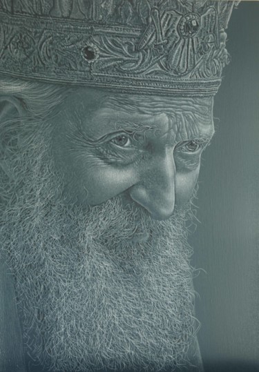 Painting titled "Patriarh Paul   Пат…" by Denis Alexandrov, Original Artwork, Acrylic