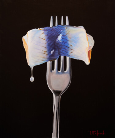 Fish Pintura titulada "Fish" por Denis Barinov, Obra de arte original, Oleo