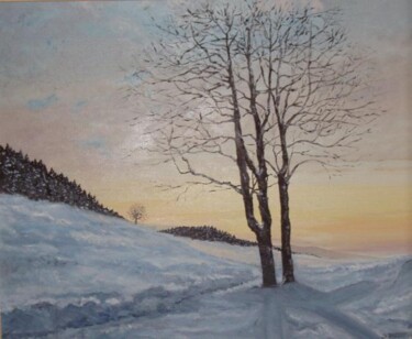 Peinture intitulée "douceur d'hiver" par Denis Basset, Œuvre d'art originale