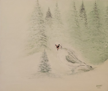 Peinture intitulée "l-oiseau-des-neige.…" par Denis Basset, Œuvre d'art originale