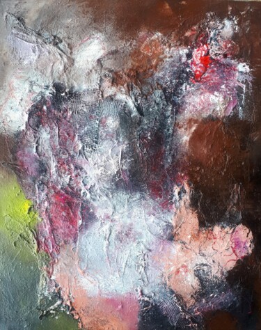 Peinture intitulée "Danse sur un volcan" par Denis Blondel, Œuvre d'art originale, Huile Monté sur Châssis en bois