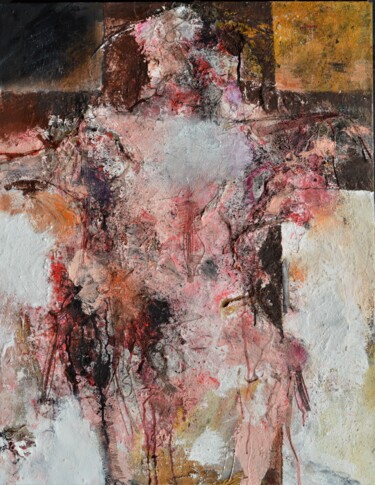 Painting titled "CruciFiction N°2" by Denis Blondel, Original Artwork, Oil
