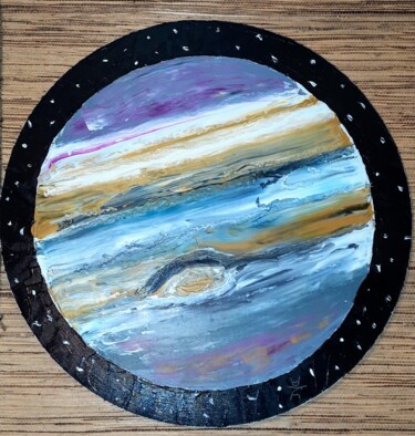 Peinture intitulée "Юпитер" par Denis Chernyshev, Œuvre d'art originale, Huile