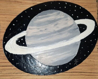 Peinture intitulée "Сатурн" par Denis Chernyshev, Œuvre d'art originale, Huile