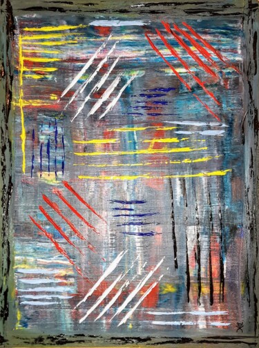 Картина под названием "Линии" - Денис Чернышев, Подлинное произведение искусства, Масло