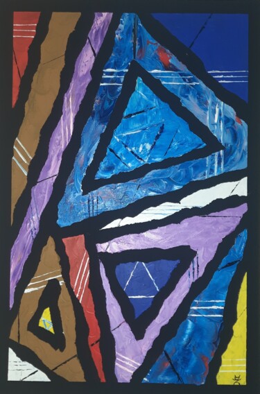 Картина под названием "Абстракт 2" - Денис Чернышев, Подлинное произведение искусства, Масло