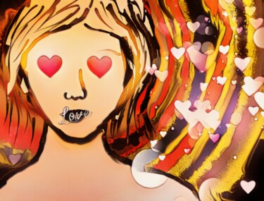 Arte digitale intitolato "Die Liebe einer Frau" da Denis Dolheimer, Opera d'arte originale, Pittura digitale