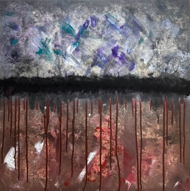 Ζωγραφική με τίτλο "Propaganda'' Abstra…" από Denis Fluierar, Αυθεντικά έργα τέχνης, Ακρυλικό