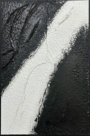 Painting titled "Trinity - Abstract…" by Denis Fluierar, Original Artwork, Plaster