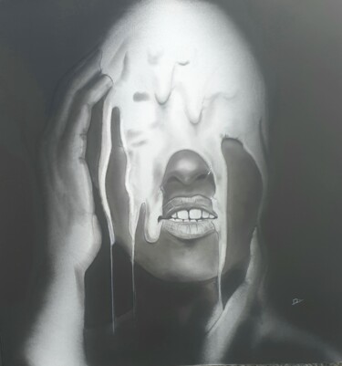Dibujo titulada "La crème de la crème" por Denis Gernigon, Obra de arte original, Carbón Montado en Bastidor de camilla de m…