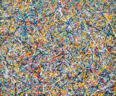 Dedication Pollock Painting titled "Dedication Pollock" by Denis Kujundzic, Original Art, Oil