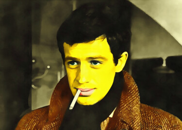 JEAN-MICHEL LOURENÇO BELMONDO 3 Arte digitale intitolato "JEAN-MICHEL LOURENÇ…" da Denis Kujundzic, Opera d'arte originale, Pittura digitale