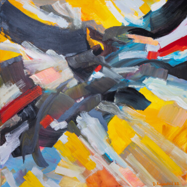 Картина под названием "the flight of a bird" - Denis Kujundzic, Подлинное произведение искусства, Акрил Установлен на Деревя…