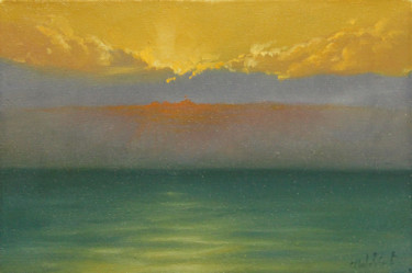 Peinture intitulée "Sea evening" par Denis Malskiy, Œuvre d'art originale, Huile